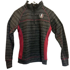 Womens FSU Athletic Jacket Size M Florida State Seminoles NCAA Embroidered Patch